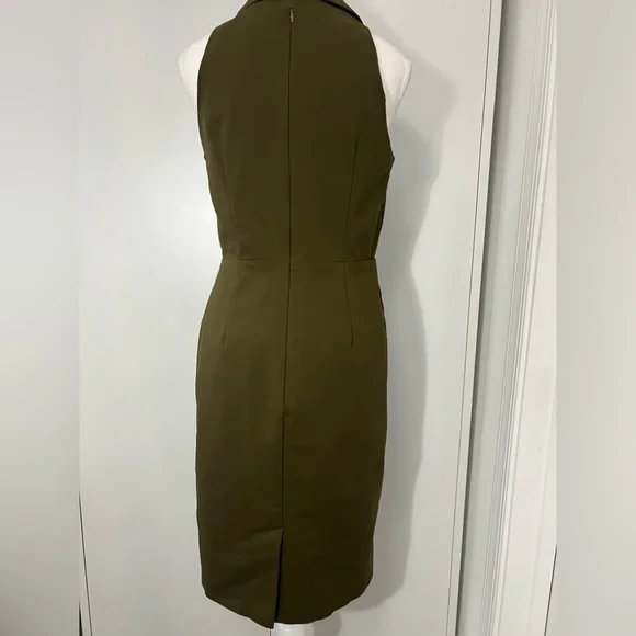 Adrianna Papell Olive Green Midi Dress - Picture 9 of 10